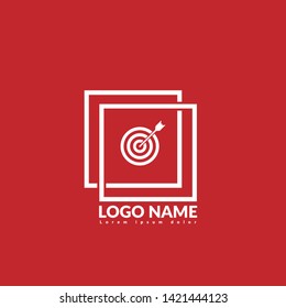 target logo concept. Designed for your web site design, logo, app, UI. map pin logo design. corporate identity logo. can be used for business company. modern illustration