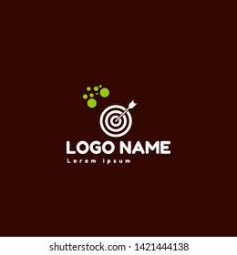 target logo concept. Designed for your web site design, logo, app, UI. map pin logo design. corporate identity logo. can be used for business company. modern illustration