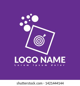 target logo concept. Designed for your web site design, logo, app, UI. map pin logo design. corporate identity logo. can be used for business company. modern illustration