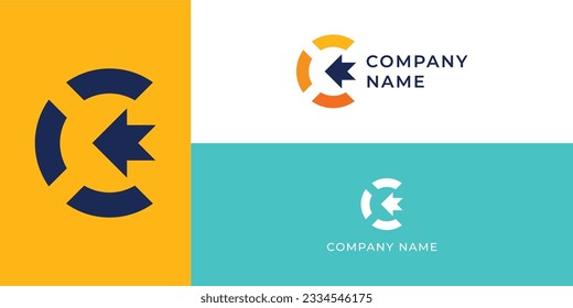 Das Logo-Design mit Pfeil treffen