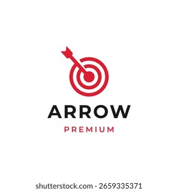 Design do logotipo de destino em plano de fundo isolado