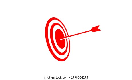 Target logo design template element. Minimalist logo design