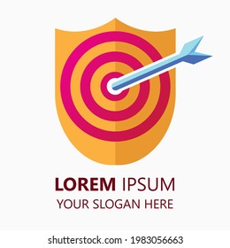 target logo design template. target illustration vector