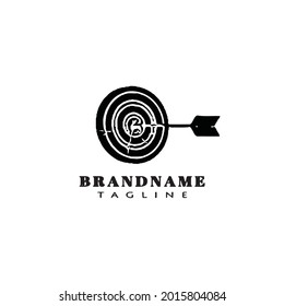 Design-Vorlage für das Logo des Zielzeichens, moderne Vektorgrafik