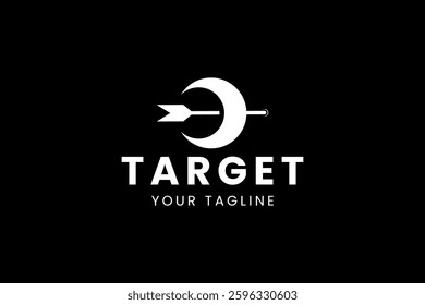 Target logo icon illustration, simple logo for branding
