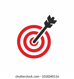 Target logo icon vector. 	
Business Goal sign 
