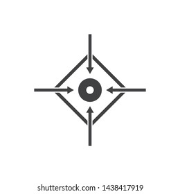 target logo icon vector template design