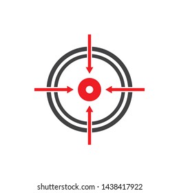 target logo icon vector template design