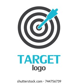 Target logo template on a white background. Vector Illustrator Eps10