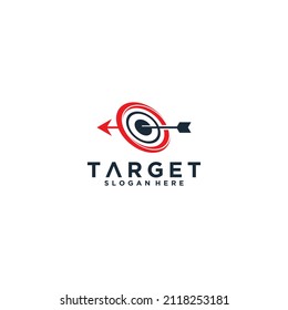 plantilla de logotipo de destino en fondo blanco