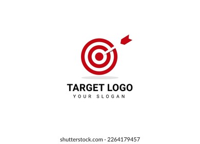 Ilustración del icono del vector del logotipo de destino