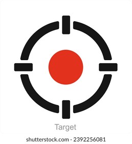 Target and map icon concept