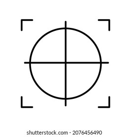 target mark icon vector illustration isolated on white background
