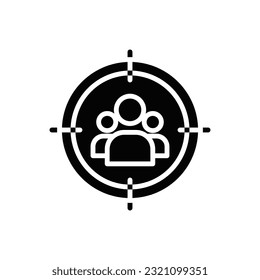 Ilustración de vectores de iconos rellenados en el mercado de destino