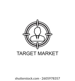 target market icon , business icon