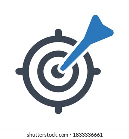 Target market icon, Business target, aim, Financial Target