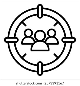 Target Market Icon Element For Design