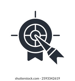 target market icons isolated on White Background. Flat style design