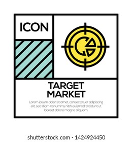 TARGET MARKET AND ILLUSTRATION ICON CONCEPT