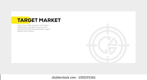 TARGET MARKET AND ILLUSTRATION ICON CONCEPT