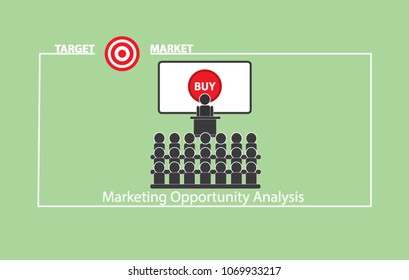 Target market marketing opportunity analysis lecture with buy button