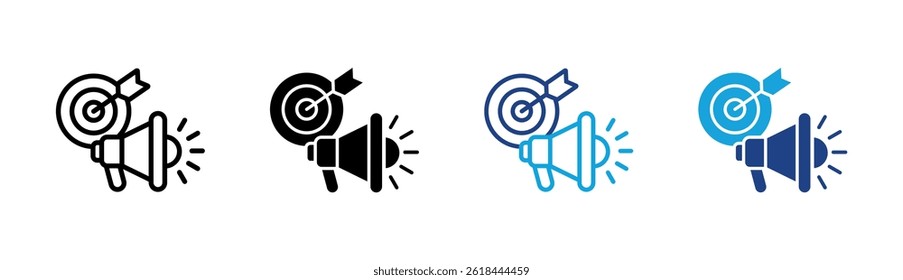 Target Marketing Icon Element For Design
