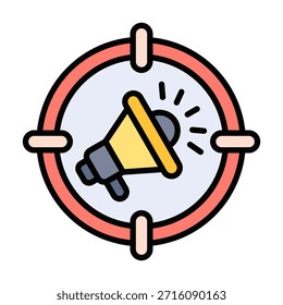 Elemento de icono de marketing de destino para diseño