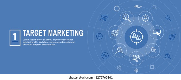 Target Marketing Icon Set - Web Header Banner