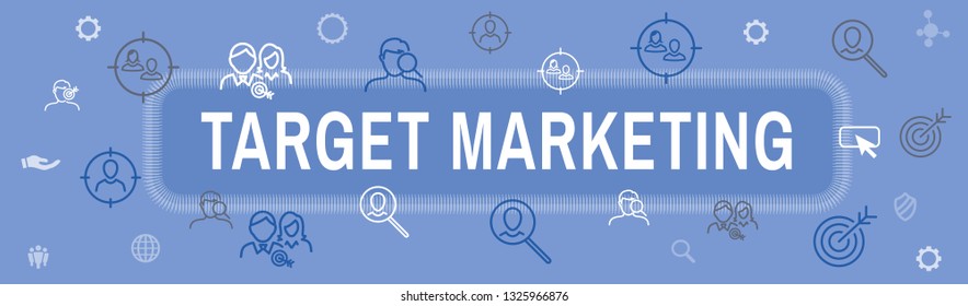 Target Marketing Icon Set - Web Header Banner