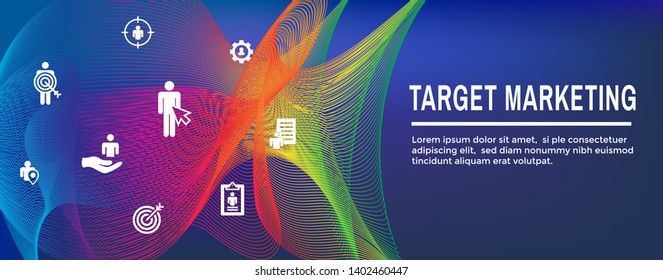 Target Marketing Icon Set & Web Header Banner