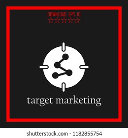 target marketing vector icon