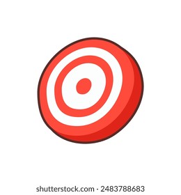 target marking cartoon bullseye vector illustration template design
