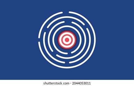 Target in maze, Manage to goal, Strategy, Concept inspiration business