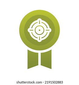 target medal logo gradient design template icon element