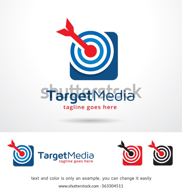Target Media Logo Template Design Vector Stock Vector (Royalty Free ...