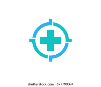 Target Medic Icon Logo Design Element