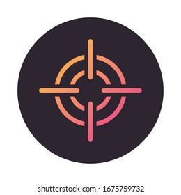 target military force block style icon vector illustration design