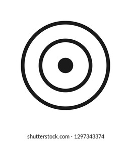 Target. Minimal thin line web icon. Simple vector illustration outline.