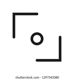 Target. Minimal thin line web icon. Simple vector illustration outline.