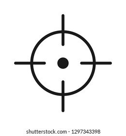 Target. Minimal thin line web icon. Simple vector illustration outline.