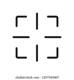 Target. Minimal thin line web icon. Simple vector illustration outline.