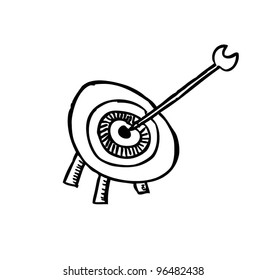 target mission for business , illustration vector