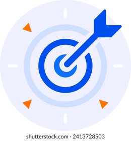 target mission and goal modern icon illustration