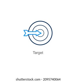 Concepto De Icono De Destino O Misión