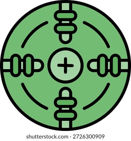 Objetivo Nuevo Vector de diseño de iconos creativos