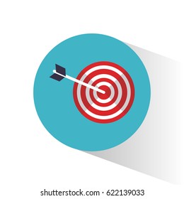 target objetive marketing concept