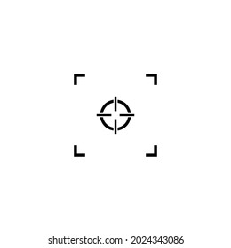 Target on focus symbol vector illustration 