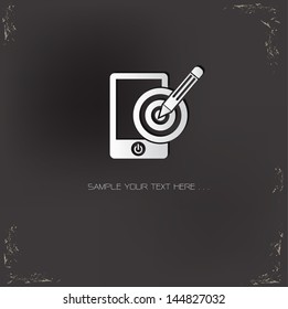 Target on mobile phone,vector