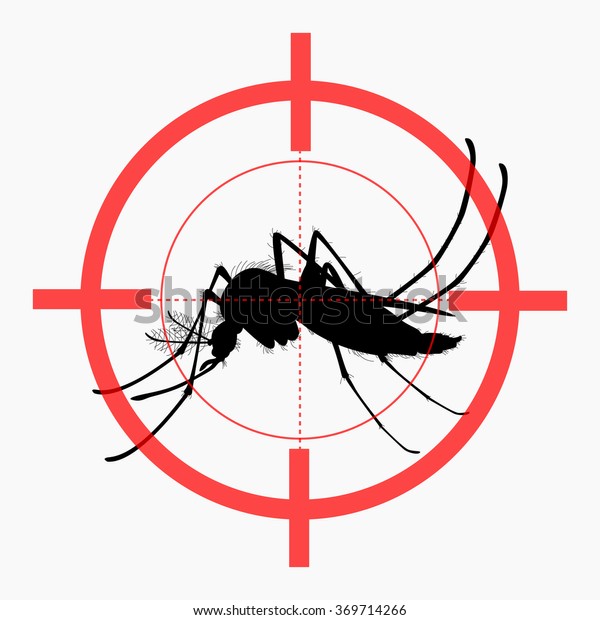 Target On Mosquito Mosquitoes Carry Many Stock Vector (Royalty Free ...