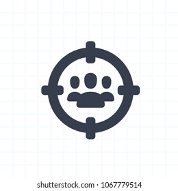 Target On People - Cutout Icons. A professional, pixel-aligned icon.